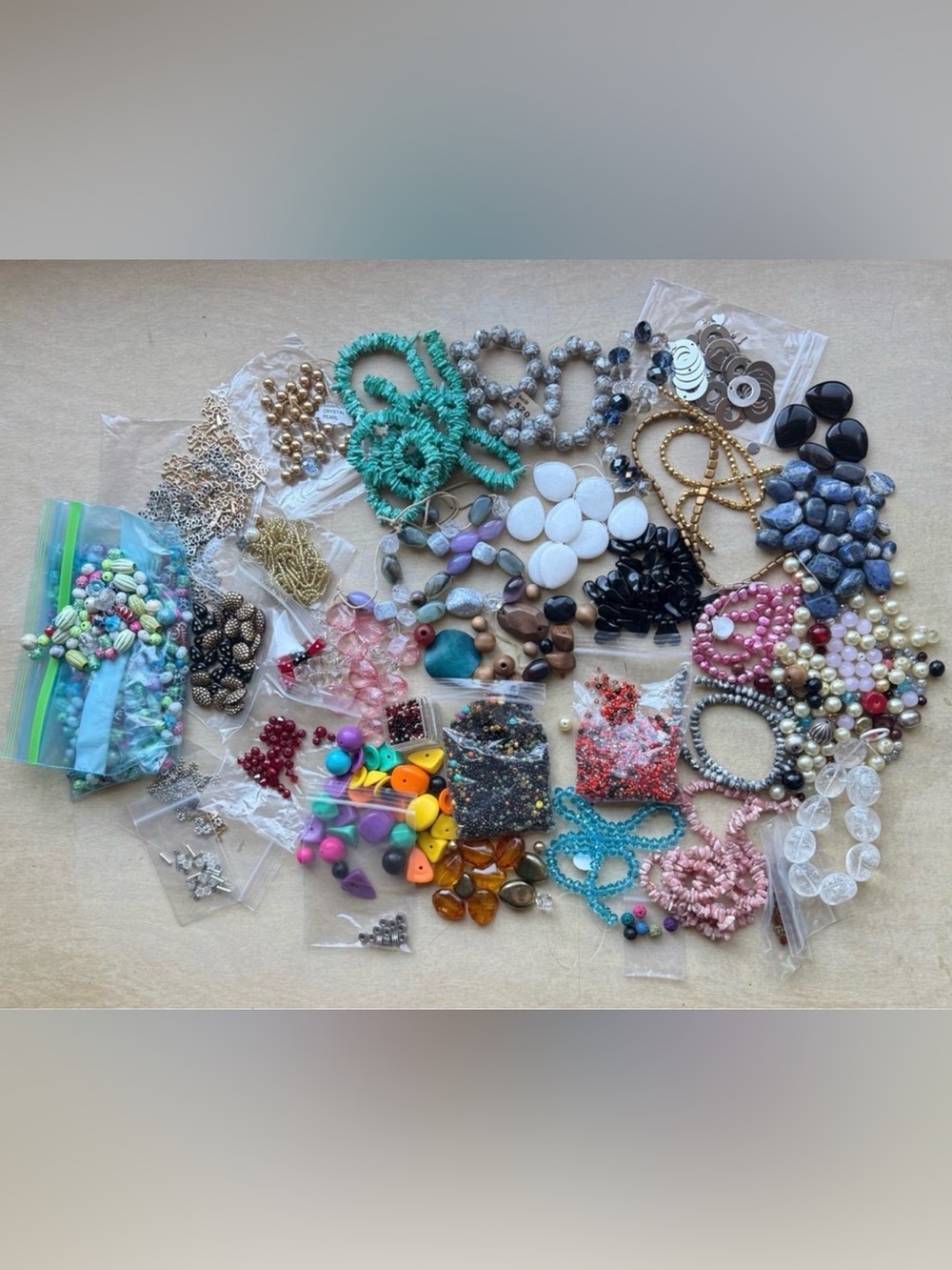 Unbranded Jewelry Making Bead Lot Mixed OS Multicolor Excellent Swarovski Stone